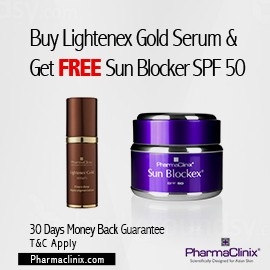 Lightenex Gold Serum with Free Sun Blockex SPF 50
