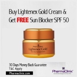 Lightenex Gold Cream with Free Sun Blockex SPF 50